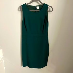 J. Crew green sleeveless dress